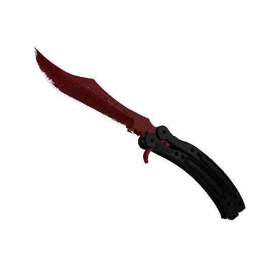 ★ Butterfly Knife | Crimson Web (Minimal Wear)