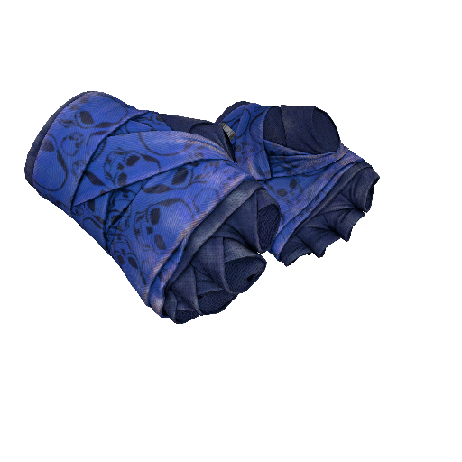★ Hand Wraps | Cobalt Skulls (Battle-Scarred)