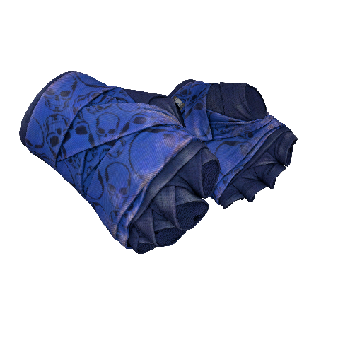 ★ Hand Wraps | Cobalt Skulls (Well-Worn)