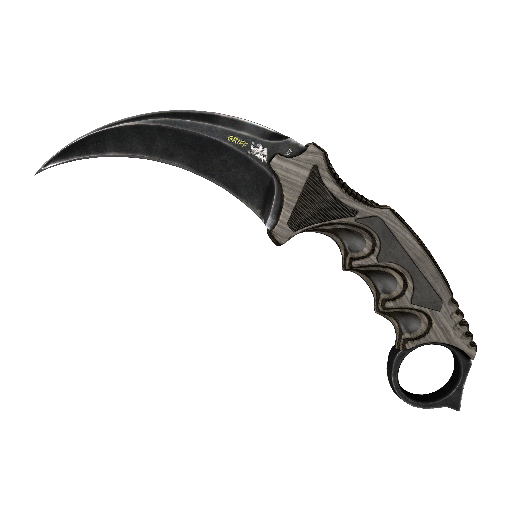 ★ Karambit | Black Laminate (Well-Worn)