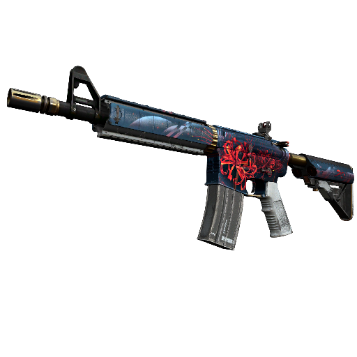 M4A4 | Spider Lily (Well-Worn)