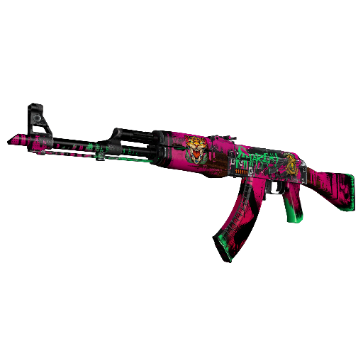 StatTrak™ AK-47 | Neon Revolution (Well-Worn)