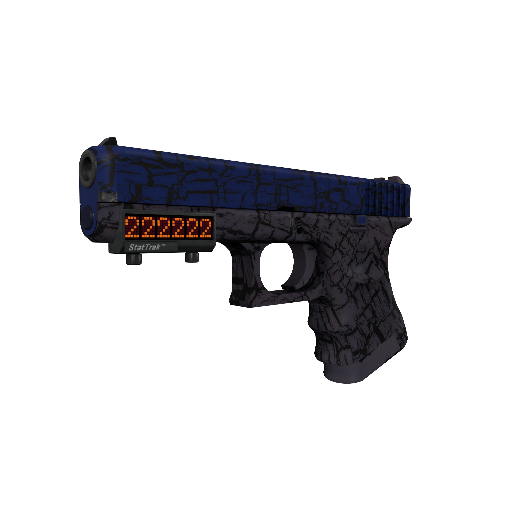StatTrak™ Glock-18 | Blue Fissure (Field-Tested)