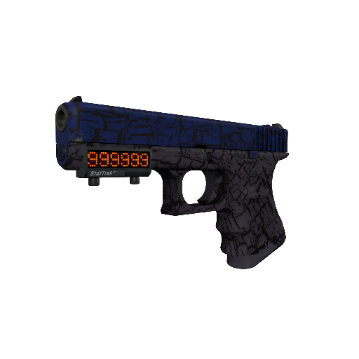 StatTrak™ Glock-18 | Blue Fissure (Minimal Wear)