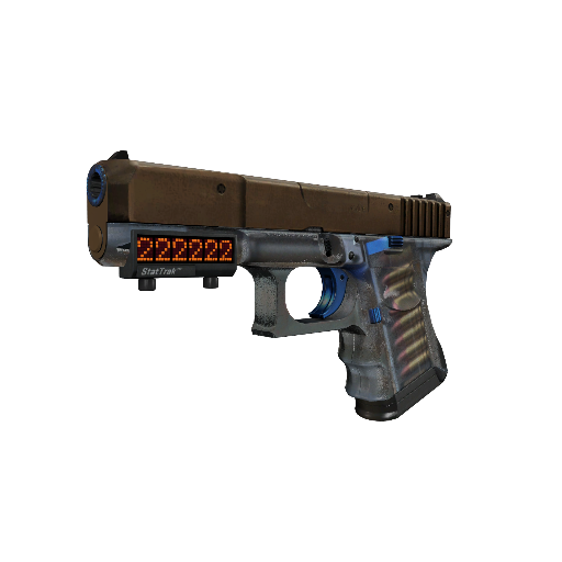 StatTrak™ Glock-18 | Clear Polymer (Well-Worn)