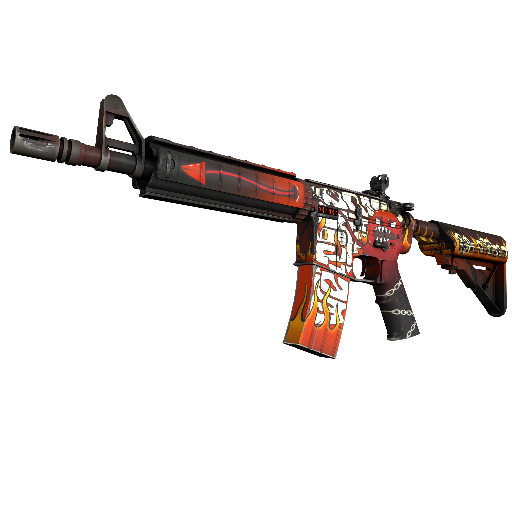 StatTrak™ M4A4 | Hellfire (Minimal Wear)
