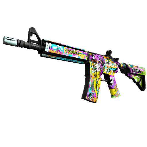 StatTrak™ M4A4 | In Living Color (Minimal Wear)