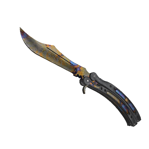 ★ Butterfly Knife | Case Hardened (Minimal Wear)