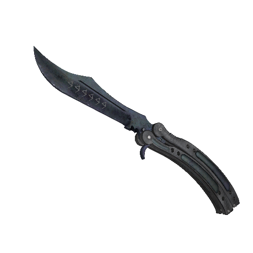 ★ Butterfly Knife | Blue Steel (Factory New)