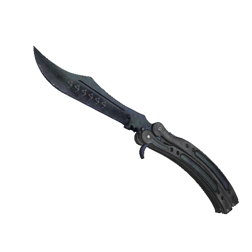★ Butterfly Knife | Blue Steel (Factory New)