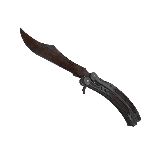 ★ Butterfly Knife | Rust Coat (Battle-Scarred)