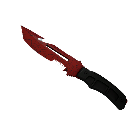 StatTrak™ ★ Survival Knife | Crimson Web (Well-Worn)