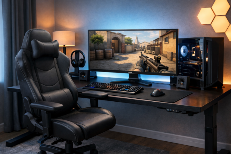 Best chair setup for cs2 aim and posture - CS2 blog image about best chair setup for CS2