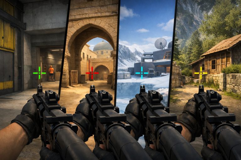 How to choose the best crosshair color in cs2 - CS2 blog image about best crosshair color cs2