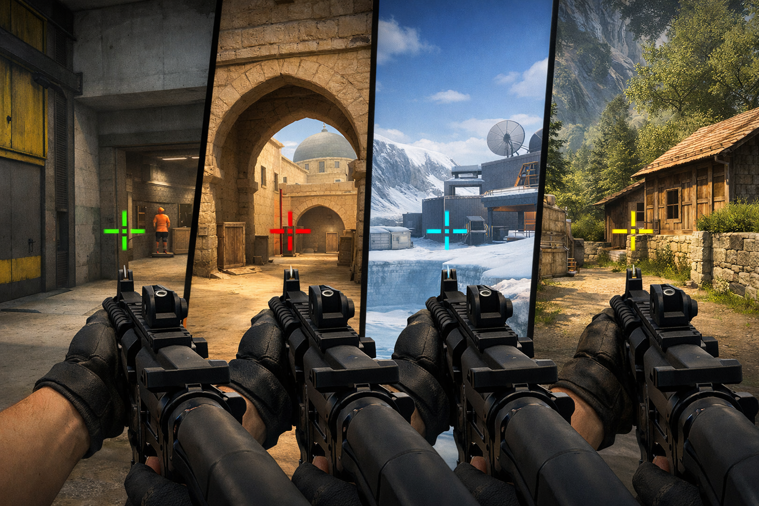 How to choose the best crosshair color in cs2